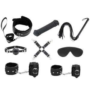 love in leather KIT002BLK black faux leather lined bondage kit fetish.jpg